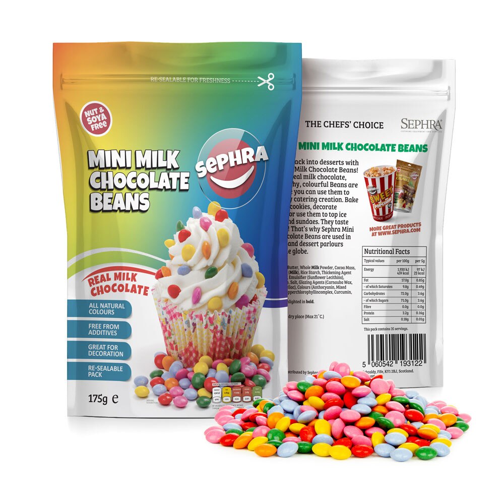 Sephra Mini Milk Chocolate Beans 175g
